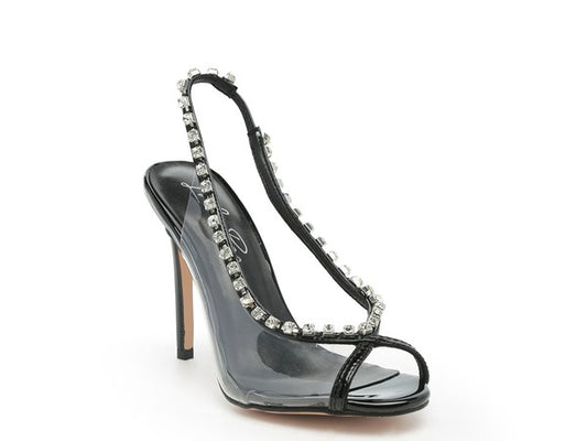  tiara styled jeweled stiletto put it clear. Absolute stunner and party wear, this peep toe shoe