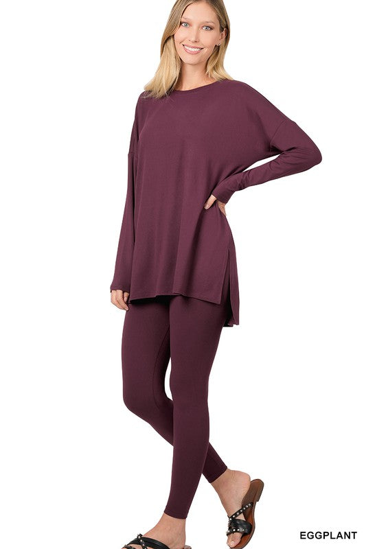 Brushed DTY Microfiber Loungewear Set.