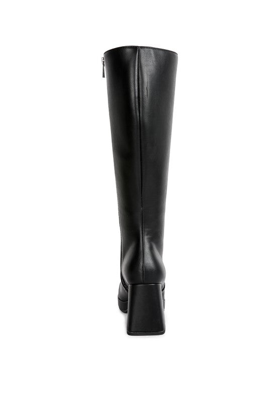 High calf block heel boots have created styles that will stand out at any event 