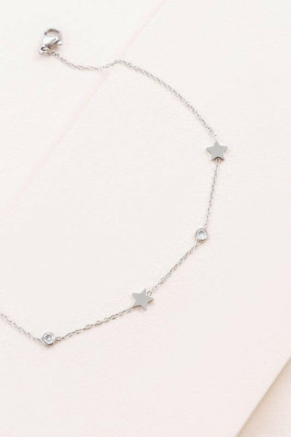 Starry Eyed Rhinestone Anklet.