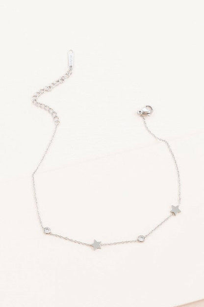 Starry Eyed Rhinestone Anklet.
