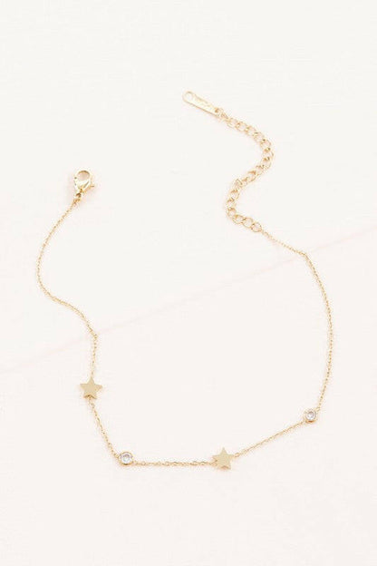 Starry Eyed Rhinestone Anklet.
