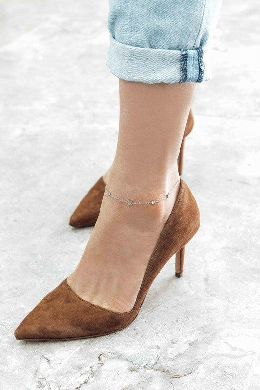 Starry Eyed Rhinestone Anklet.