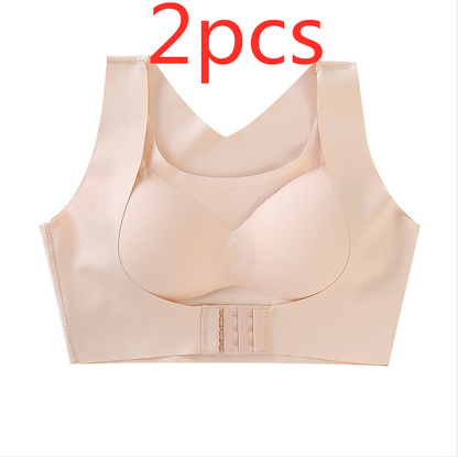 Underwear front button women's traceless bra