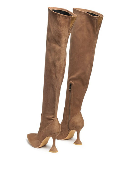 brown Over The Knee Fashion Boots