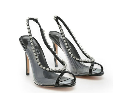 tiara styled jeweled stiletto Shoes