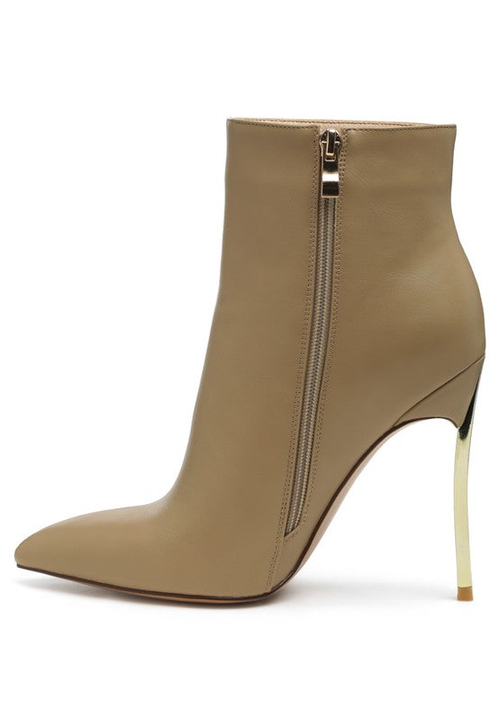 LONDON RAG SHINE HIGH PU STILETTO BOOT.