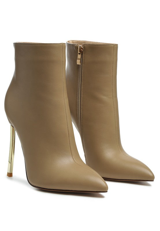 LONDON RAG SHINE HIGH PU STILETTO BOOT.