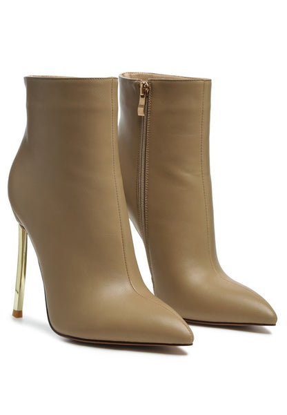 LONDON RAG SHINE HIGH PU STILETTO BOOT.