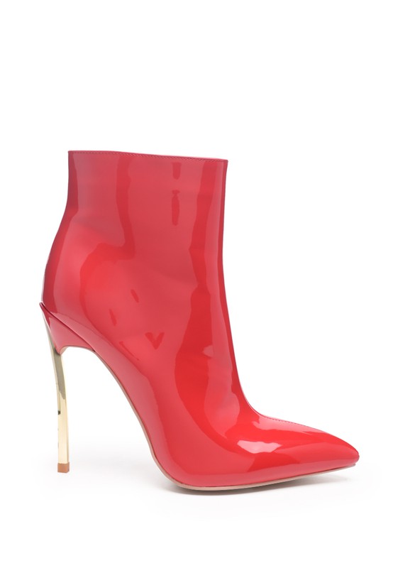 LONDON RAG SHINE HIGH PU STILETTO BOOT.