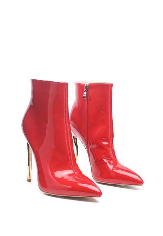 LONDON RAG SHINE HIGH PU STILETTO BOOT.
