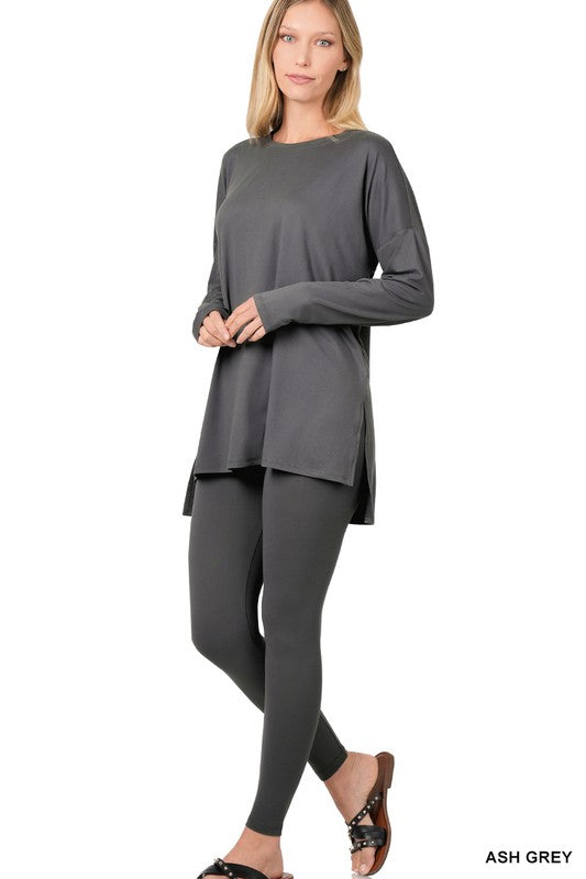 Brushed DTY Microfiber Loungewear Set.