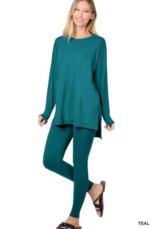 Brushed DTY Microfiber Loungewear Set.