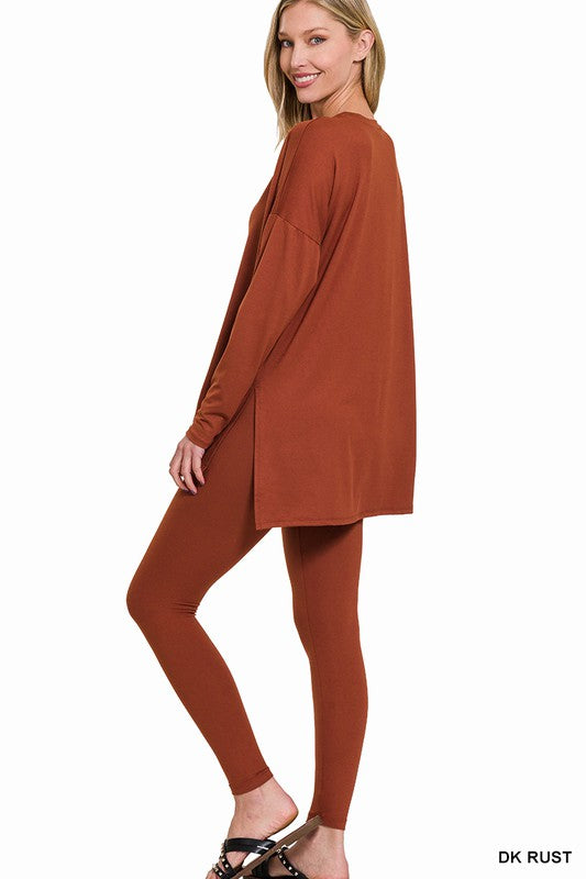 Brushed DTY Microfiber Loungewear Set.