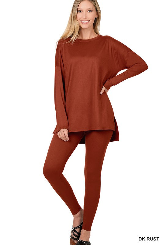 Brushed DTY Microfiber Loungewear Set.