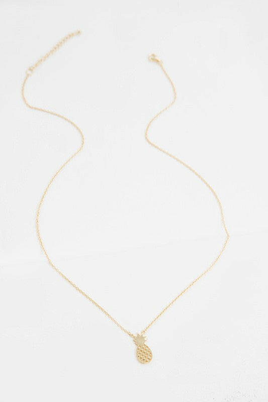 Pineapple Necklace 18K & 24K Gold.