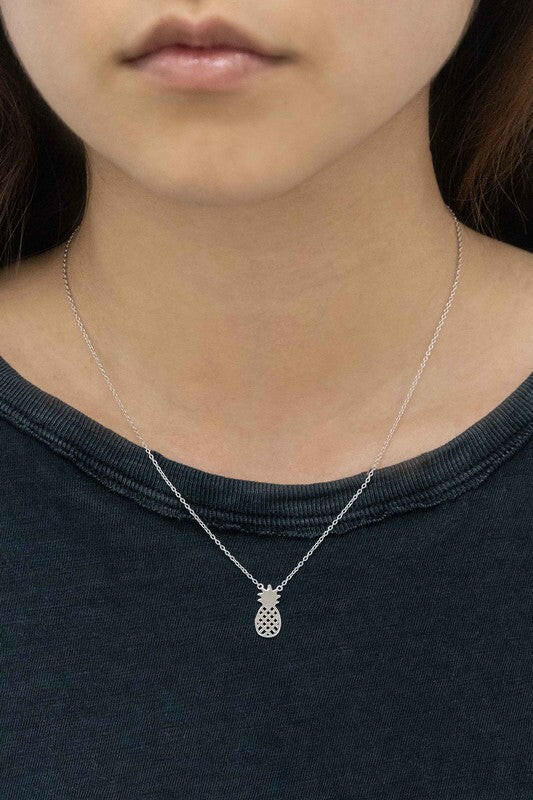 Pineapple Necklace 18K & 24K Gold.
