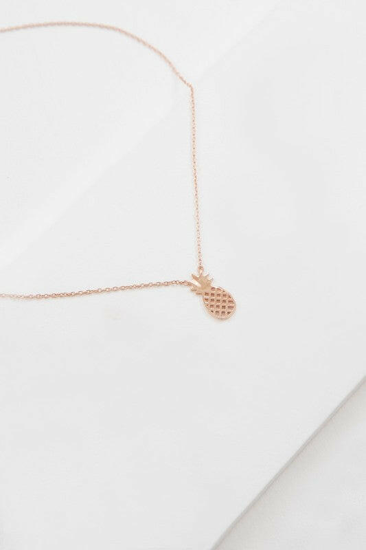 Pineapple Necklace 18K & 24K Gold.