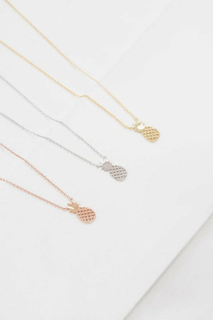 Pineapple Necklace 18K & 24K Gold.