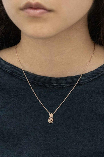 Pineapple Necklace 18K & 24K Gold.