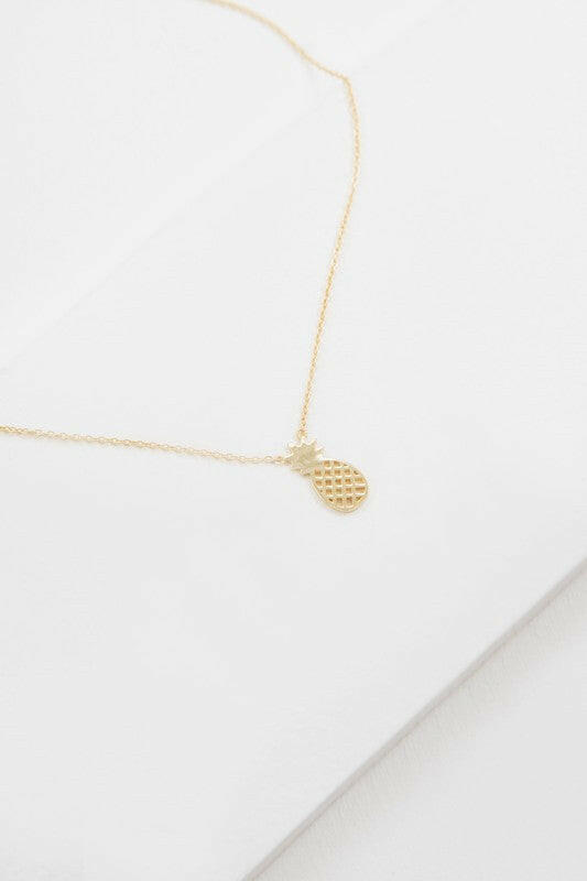 Pineapple Necklace 18K & 24K Gold.
